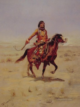 Indian Rider Indians Charles Marion Russell Indiana Oil Paintings